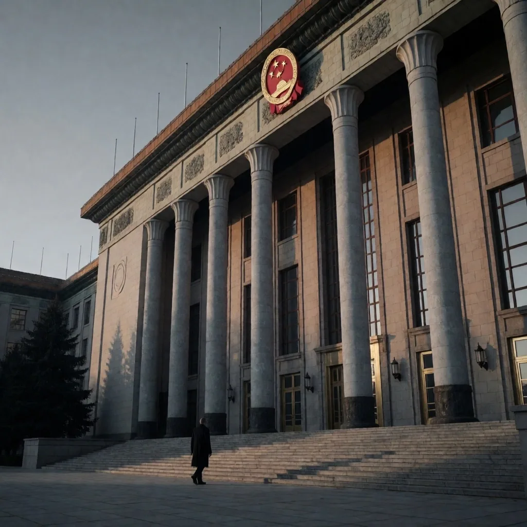 Edificio gubernamental al amanecer