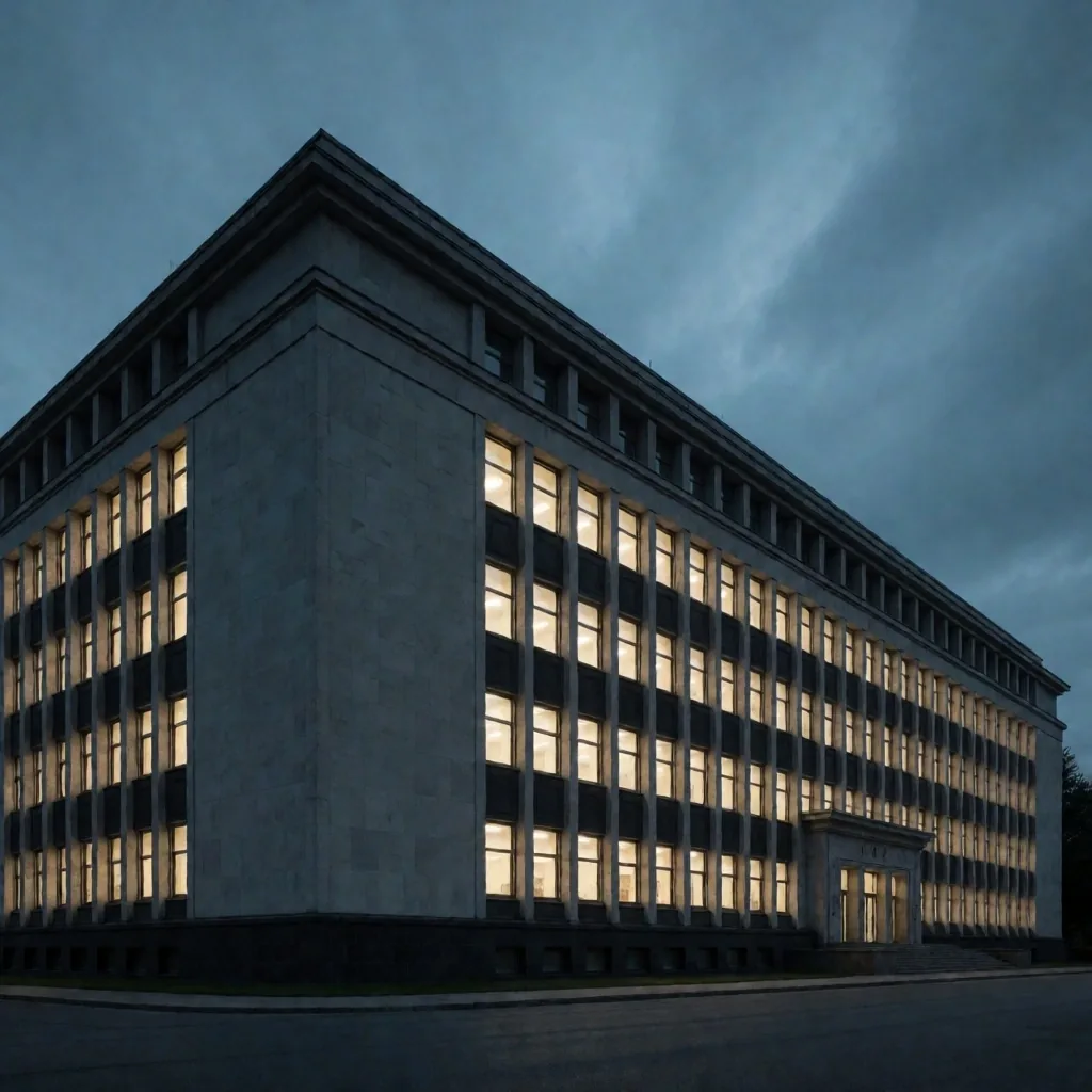 Fachada de banco estatal en Pekín