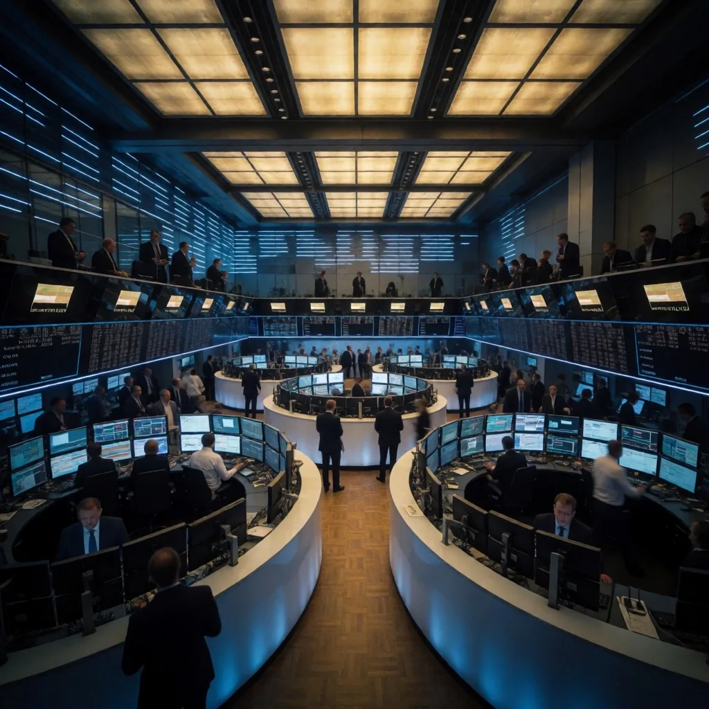 Sala de operaciones de bolsa de valores