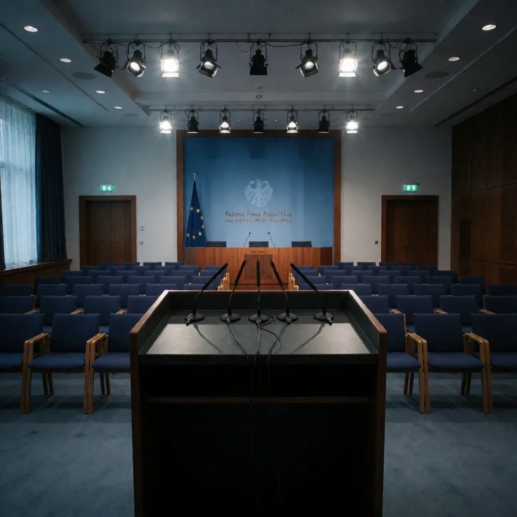 Sala de prensa del gobierno federal en Berlín
